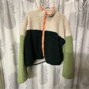 Wild Fable Cropped Teddy Jacket